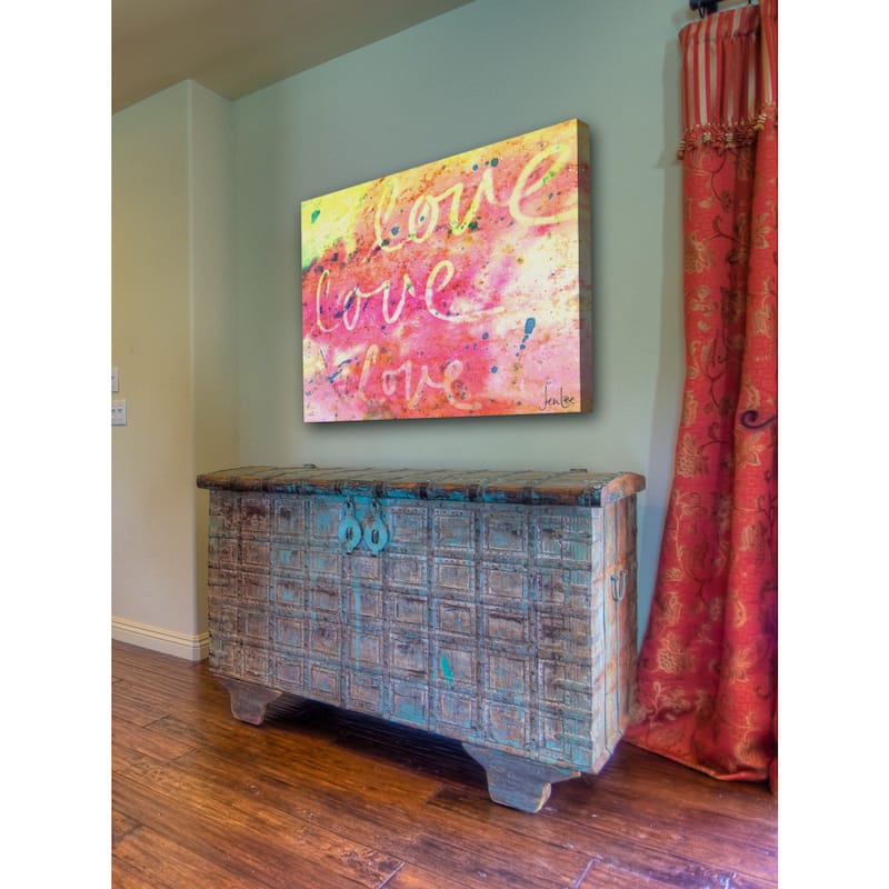 Marmont Hill Art Collective 'Love Love Love' Canvas art - Multi-Color