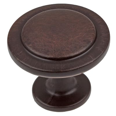 GlideRite 1.25-inch Oil Rubbed Bronze Classic Round Ring Cabinet Knob (Pack of 10 or 25)