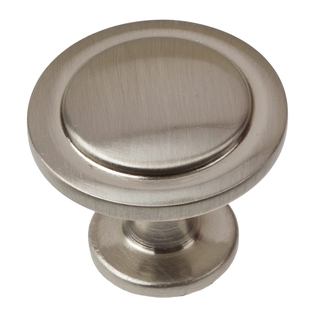 GlideRite 1.25-inch Satin Nickel Classic Round Ring Cabinet Knob (Pack of 10 or 25)