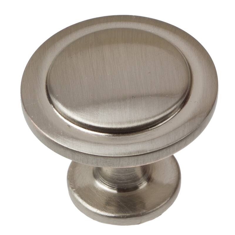 GlideRite 1.25-inch Satin Nickel Classic Round Ring Cabinet Knob (Pack of 10 or 25)