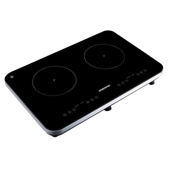 Shop Ovente Bg62b Portable Ceramic Double Induction Cooktop Black