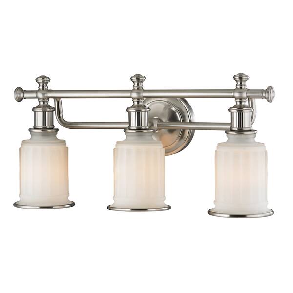 slide 1 of 3, Acadia 3-light Bath Fixture