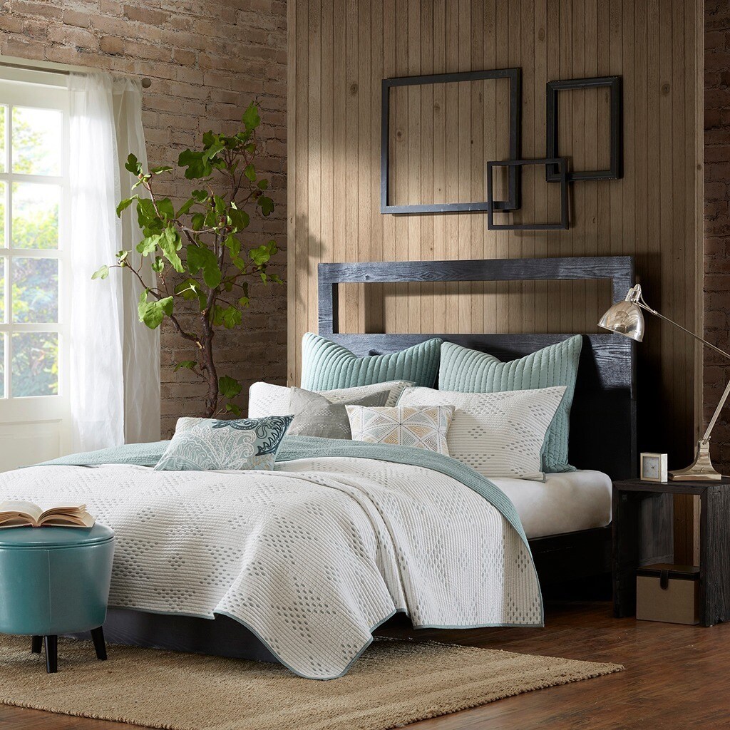 Carbon Loft Dickson Seafoam Quilted Cotton Euro Sham With Hidden Zipper Closure On Sale Overstock 10013264