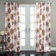 preview thumbnail 1 of 1, Lush Decor Adrianne Room Darkening 84-Inch Curtain Panel Pair - 52"W x 84"L Orange