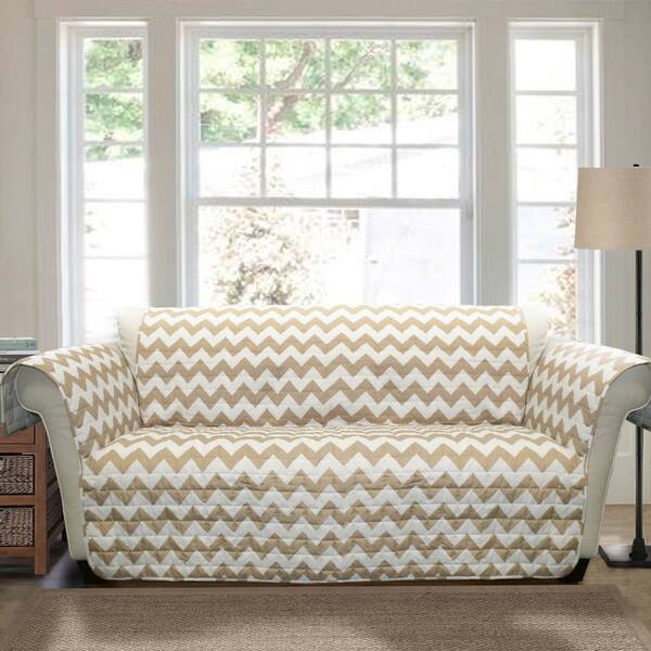 Shop Lush Decor Chevron Sofa Furniture Protector Free Shipping