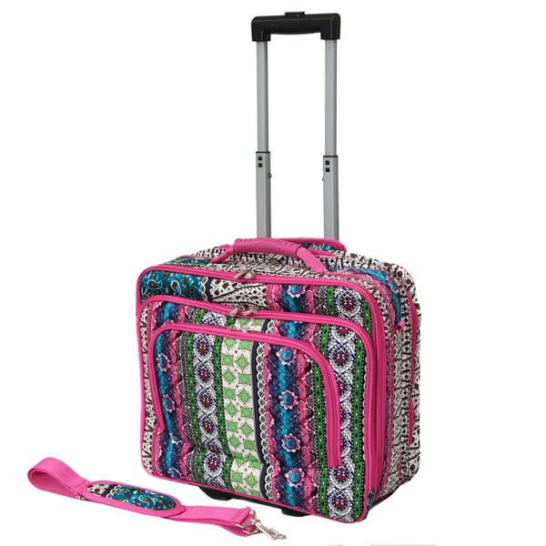 World Traveler Artisan Collection Rolling 17 inch Laptop Business Case