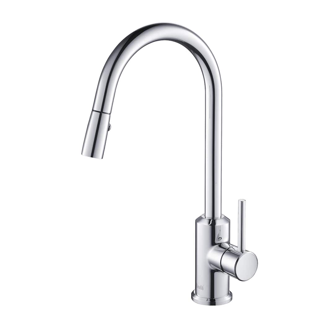 Rivuss Brunei Polished Chrome Single Lever Solid Brass Pull-down Kitchen Faucet