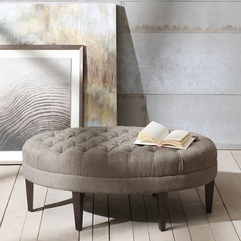 Madison Park Chase Surfboard Tufted Ottoman 3-color Option