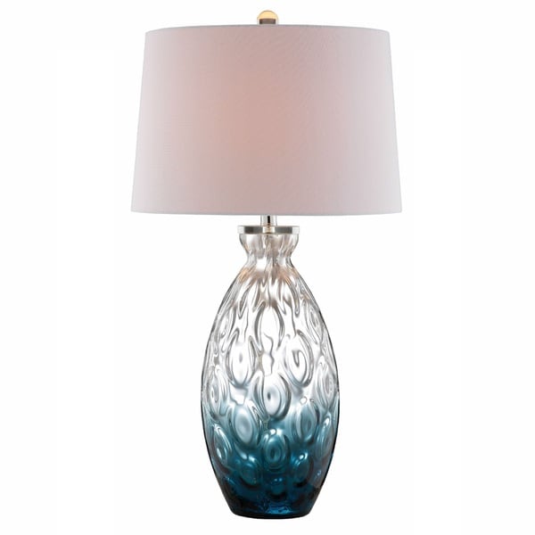 Shae Glass 1 light Steel Table Lamp