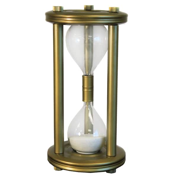 Large Sand Timer Brass Frame Hourglass Overstock 10014477