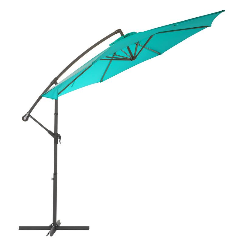 CorLiving 9.5ft UV Resistant Offset Patio Umbrella