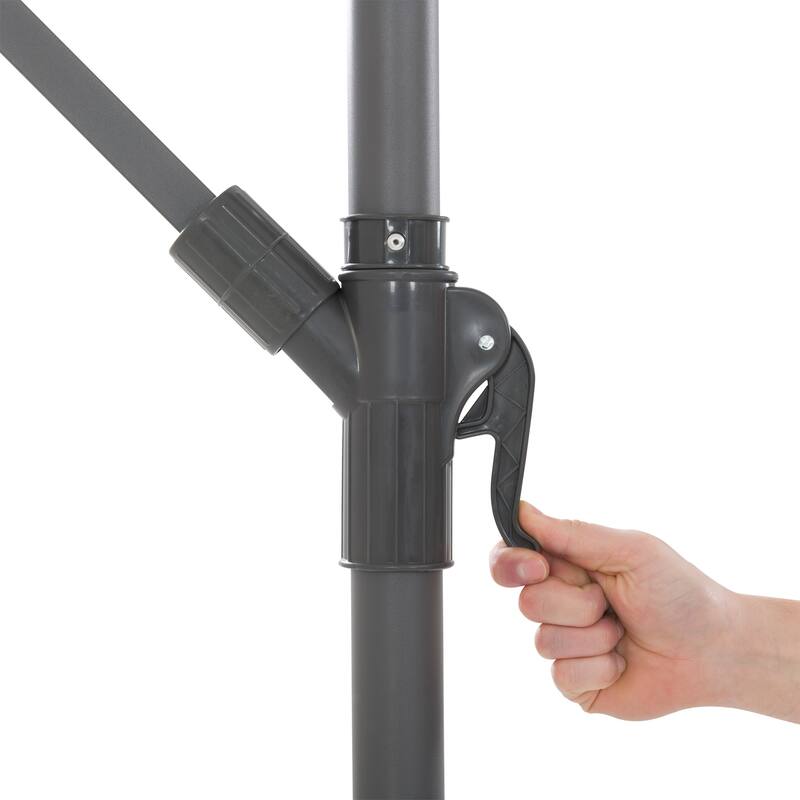 CorLiving 9.5ft UV Resistant Offset Patio Umbrella