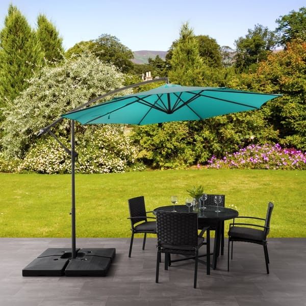 corliving offset patio umbrella stand Deluxe youre sure to find the perfect match for your outdoor décor! Free Shipping! CorLiving 9ft UV