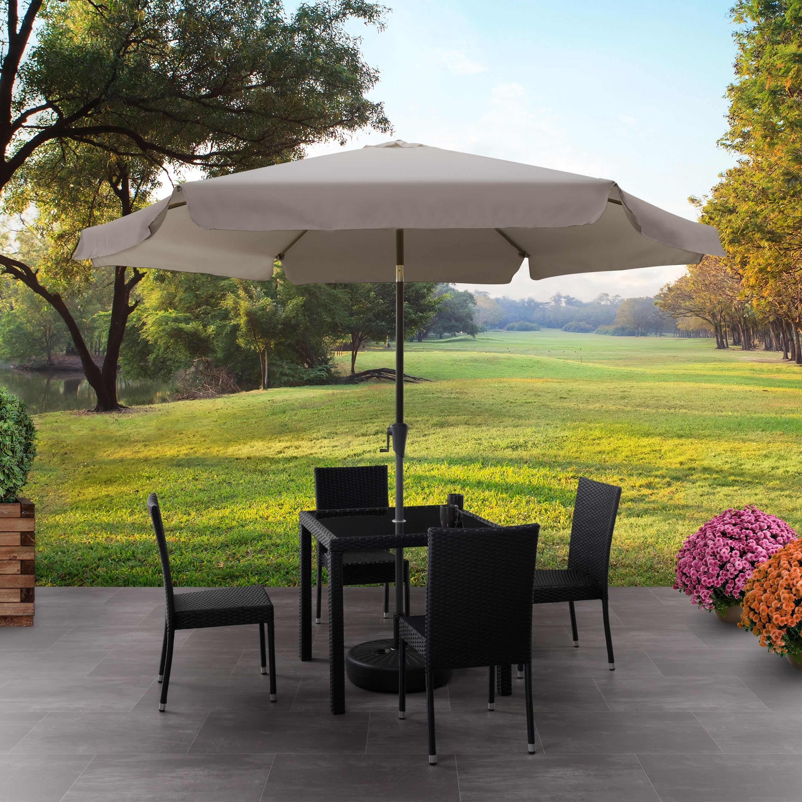 Havenside Home North Bend 11 Foot Crank Open Bronze Umbrella For Sale Online Ebay