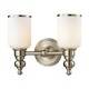 preview thumbnail 1 of 0, Bristol Collection 2-light bath in Brushed Nickel