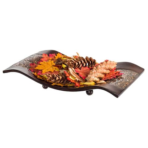 Schonwerk Decorative Walnut Color Centerpiece Dish