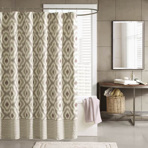 Shop Ink Ivy Ankara Cotton Printed Shower Curtain 2 Color Options