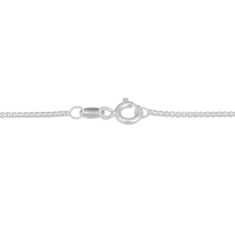Fremada Sterling Silver 1.1-mm High Polished Round Box Link Chain Necklace