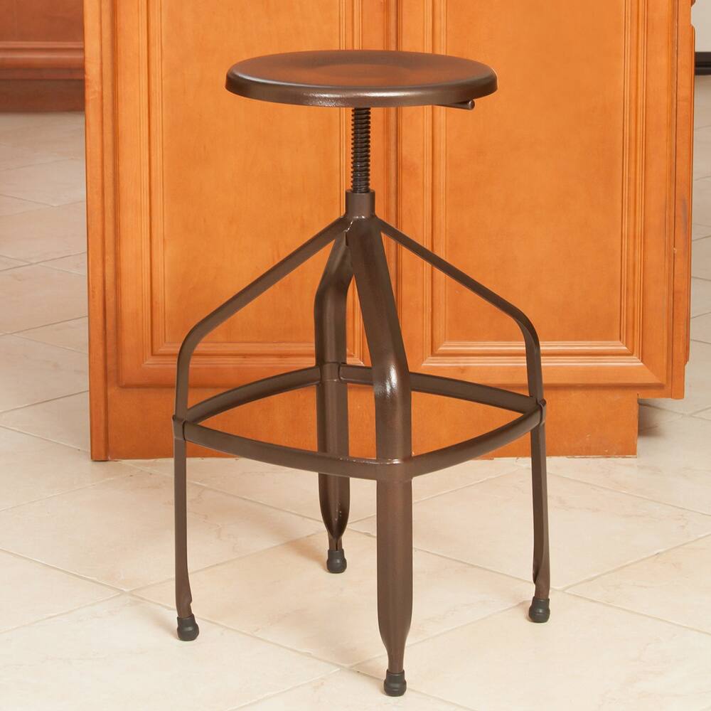Christopher Knight Home Natalia Steel Swivel Stool