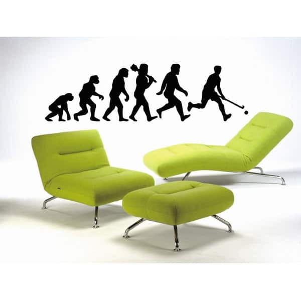 Field hockey Evolution Sticker Vinyl Wall Art Overstock 10017195