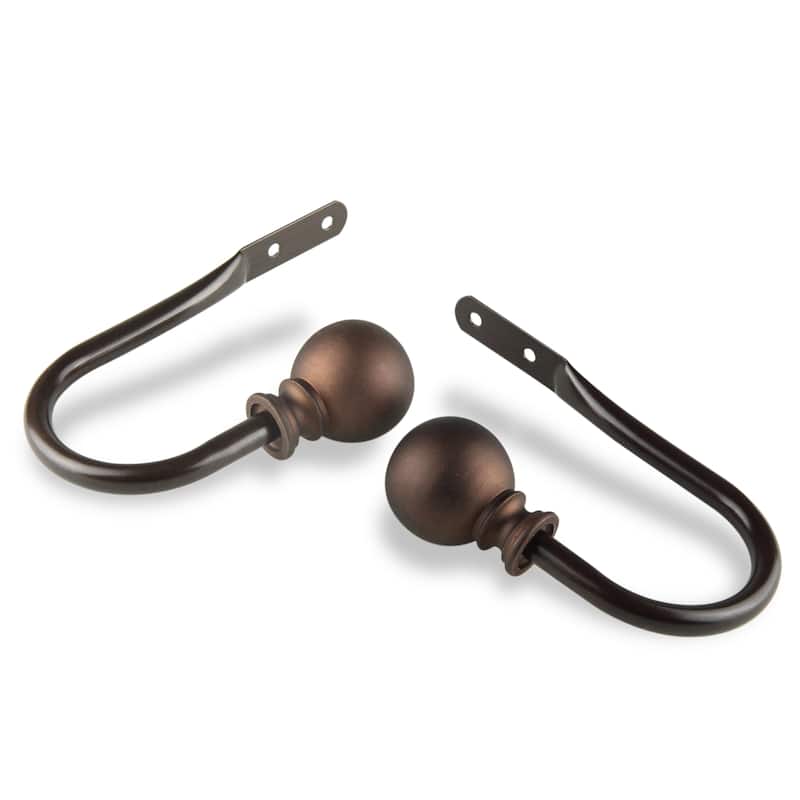 InStyleDesign Orb Curtain Holdback - Cocoa