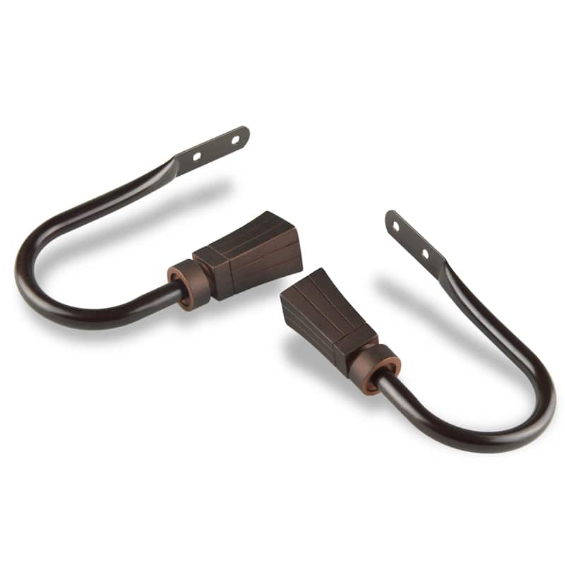 InStyleDesign Waver Curtain Holdback - n/a - Brown Finish - Cocoa