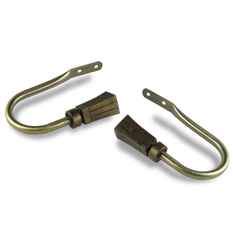 InStyleDesign Waver Curtain Holdback - n/a - Gold Finish/Antique - Antique Gold