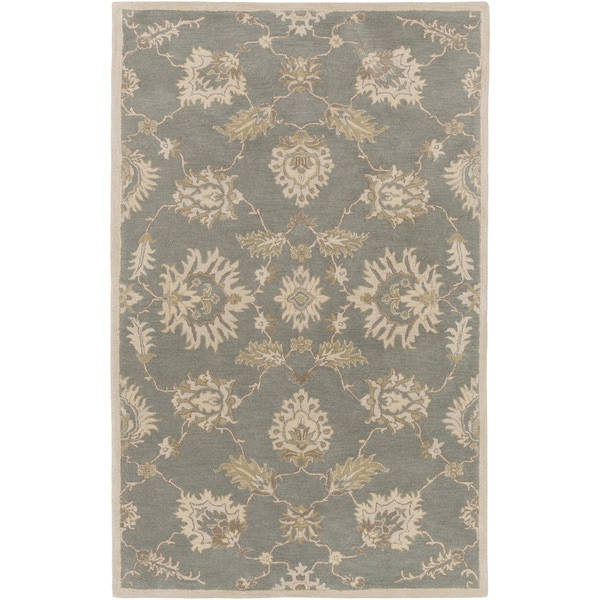 Hand-Tufted Watton Floral Wool Area Rug - 7'6" x 9'6"