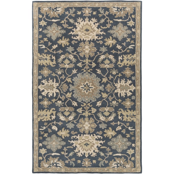 Hand-Tufted Tipton Floral Wool Area Rug