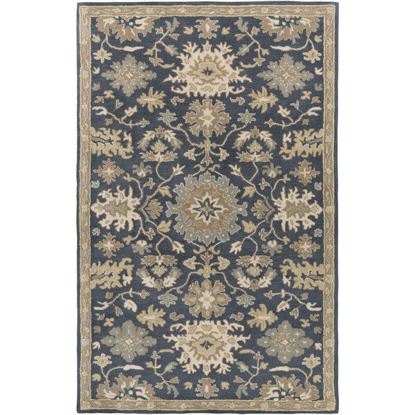 Hand-Tufted Tipton Floral Wool Area Rug