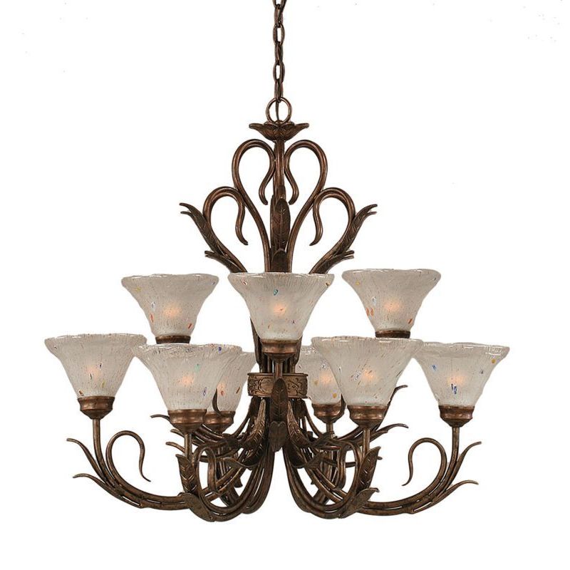 LightUpMyHome Celeste Glass Drop Crystal Chandelier, Oil Rubbed Bronze, Hanging or Flush Mount LightUpMyHome Celeste Glass Drop Crystal Chandelier, Oil Rubbed Bronze, Hanging or Flush Mount