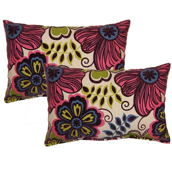 Clementine Fuchsia Decorative Throw Pillow (Set of 2)