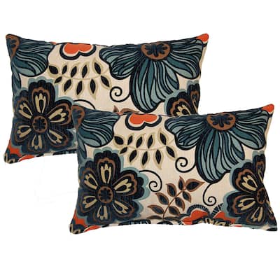 Clementine turquoise Decorative Throw Pillow (Set of 2)