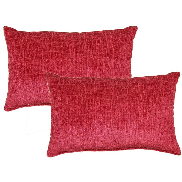 Shop Eaton Ruby Decorative Throw Pillow (Set of 2) On Sale Free