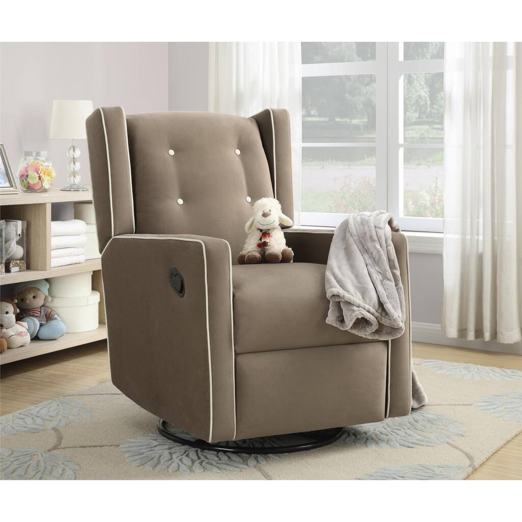 Baby Relax Mikayla Mocha Swivel Gliding Recliner