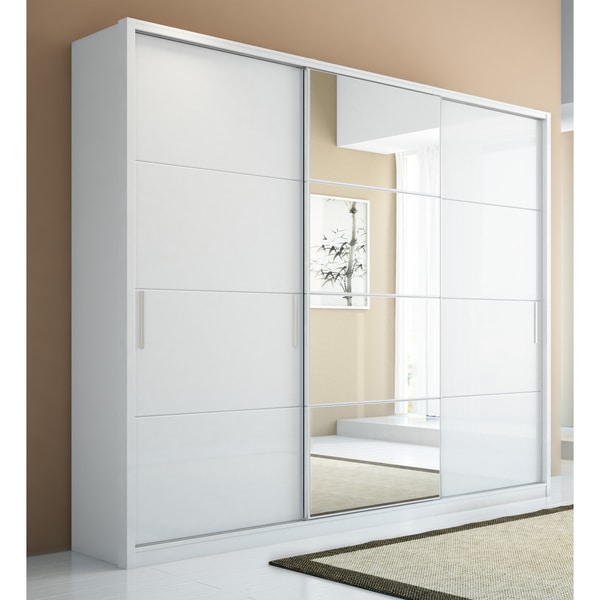 Manhattan Comfort Bellevue 5 drawer, 3 door Wardrobe  