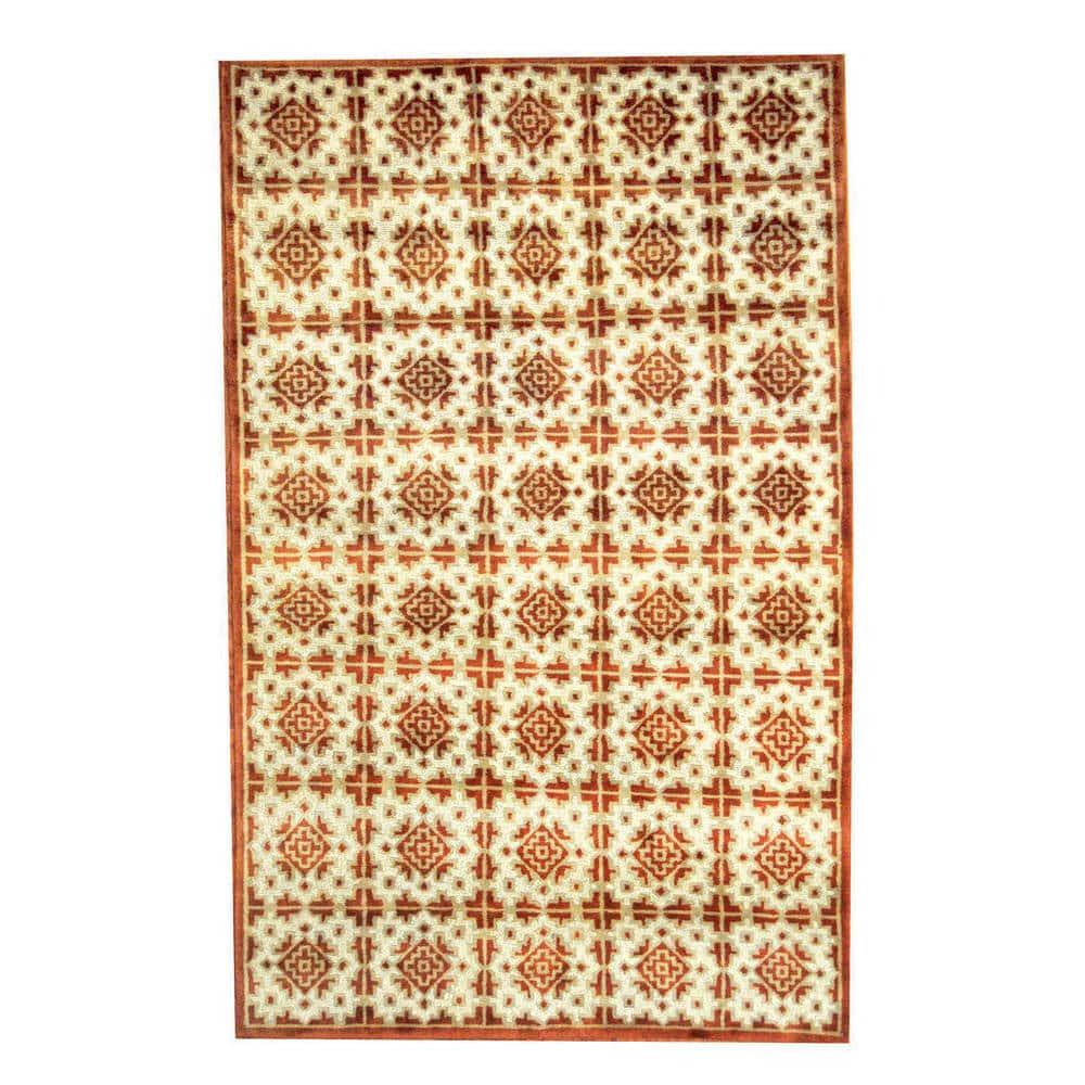 HERAT ORIENTAL 5X8 Handmade Medallion Tibetan Wool Rug - 5' x 8'