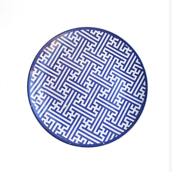 American Atelier Maze Blue Platter