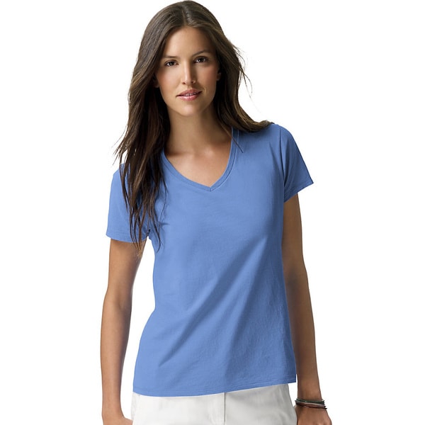 Hanes Womens Nano-T V-Neck T-Shirt