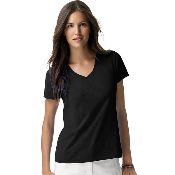 Hanes Womens Nano-T V-Neck T-Shirt