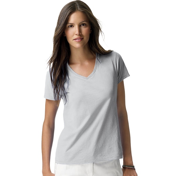 hanes women's t shirts v neck