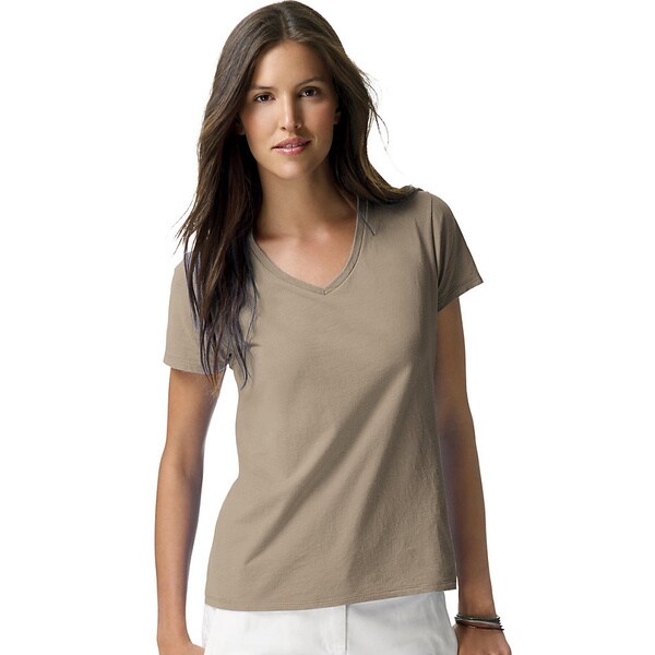 Hanes Womens Nano-T V-Neck T-Shirt