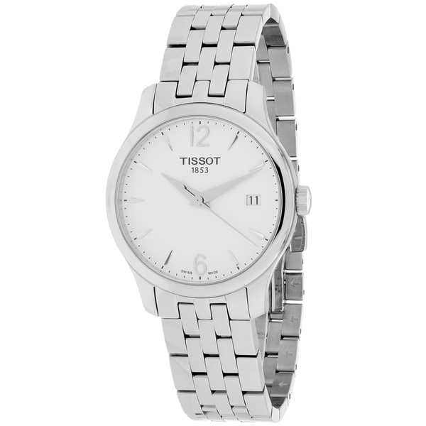 Tissot Womens T0632101103700 Tradition Round Silvertone Bracelet