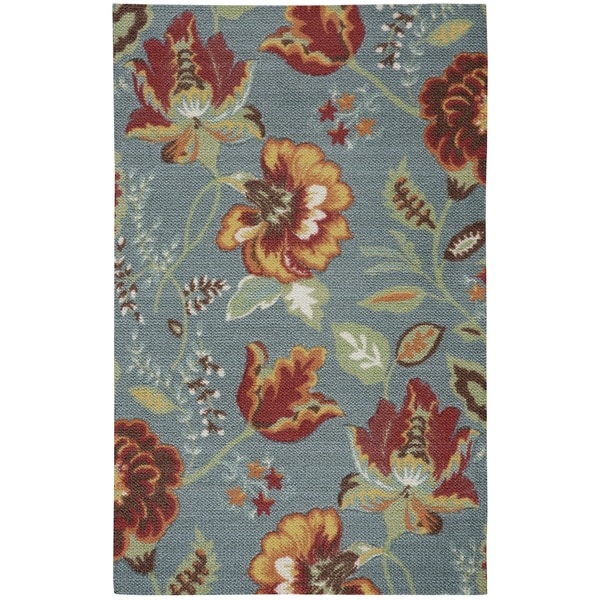 Rug Squared Sea Breeze Floral Accent Rug (2'6 x 4')