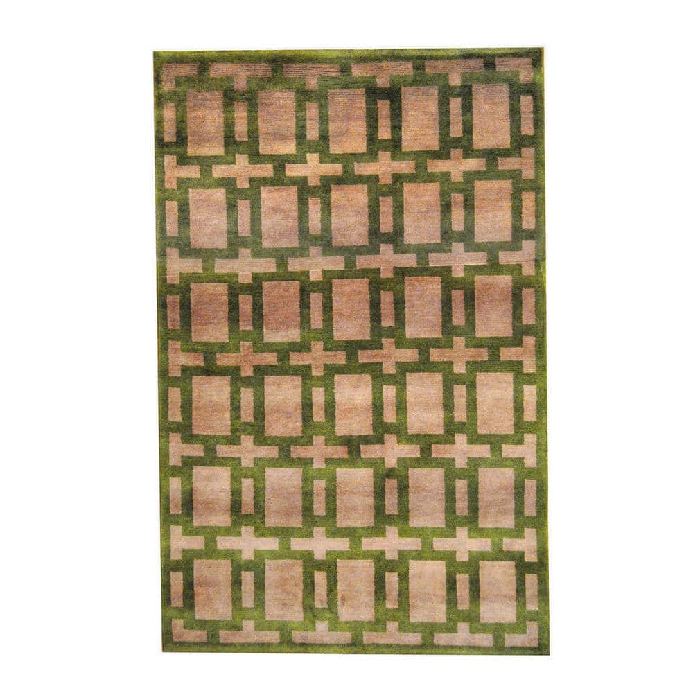 HERAT ORIENTAL 5'1" x 8' Handmade Tibetan Wool Rug - 5'1 x 8'
