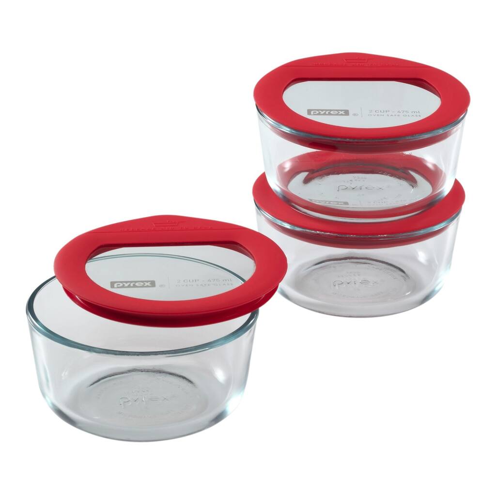 Pyrex Ultimate 6-piece Red Value Pack