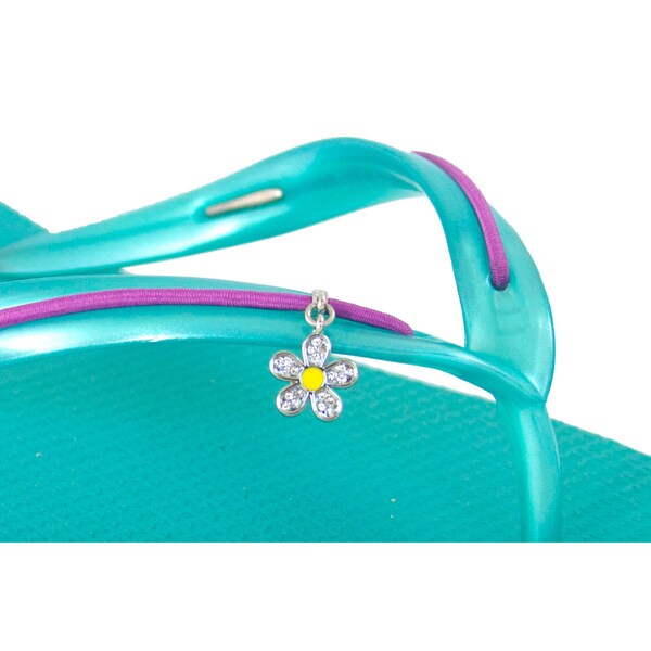 womens teal flip flops