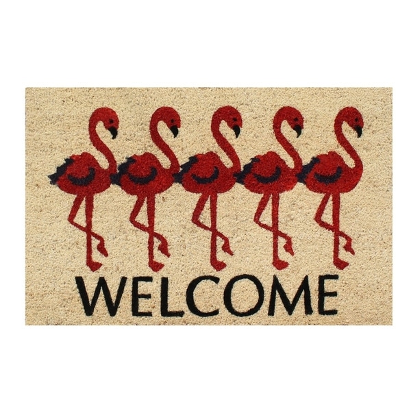 First ImpressionFlamingo Welcome Mat