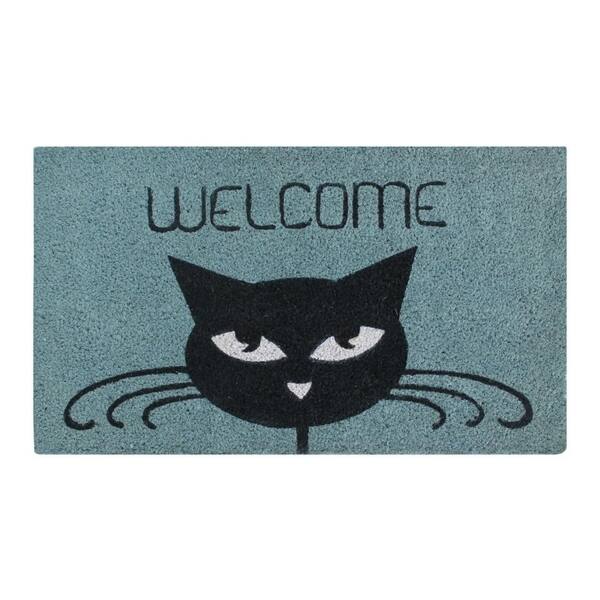 Shop Welcome Cat Coir Door Mat 18 X 30 Free Shipping On