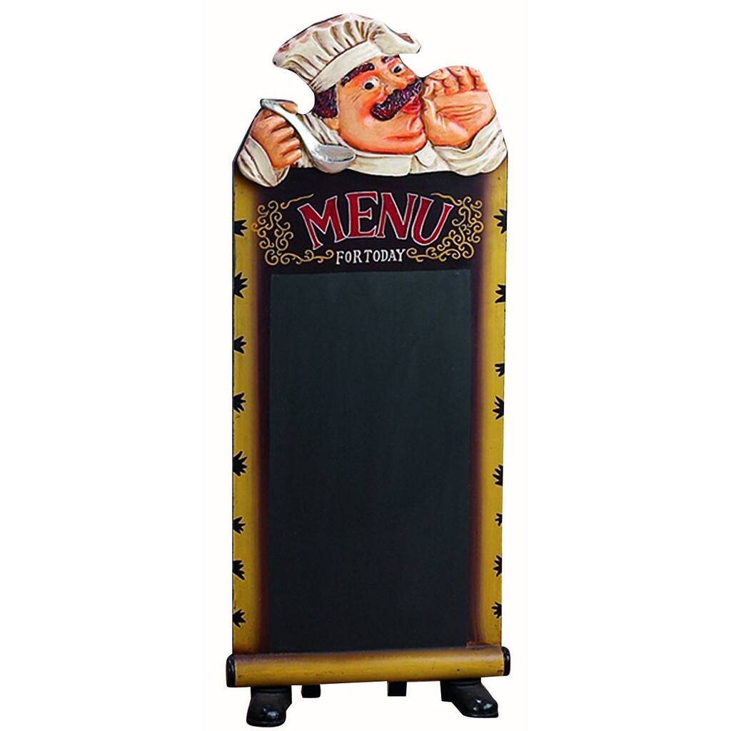 Black Polystone Chef Chalkboard
